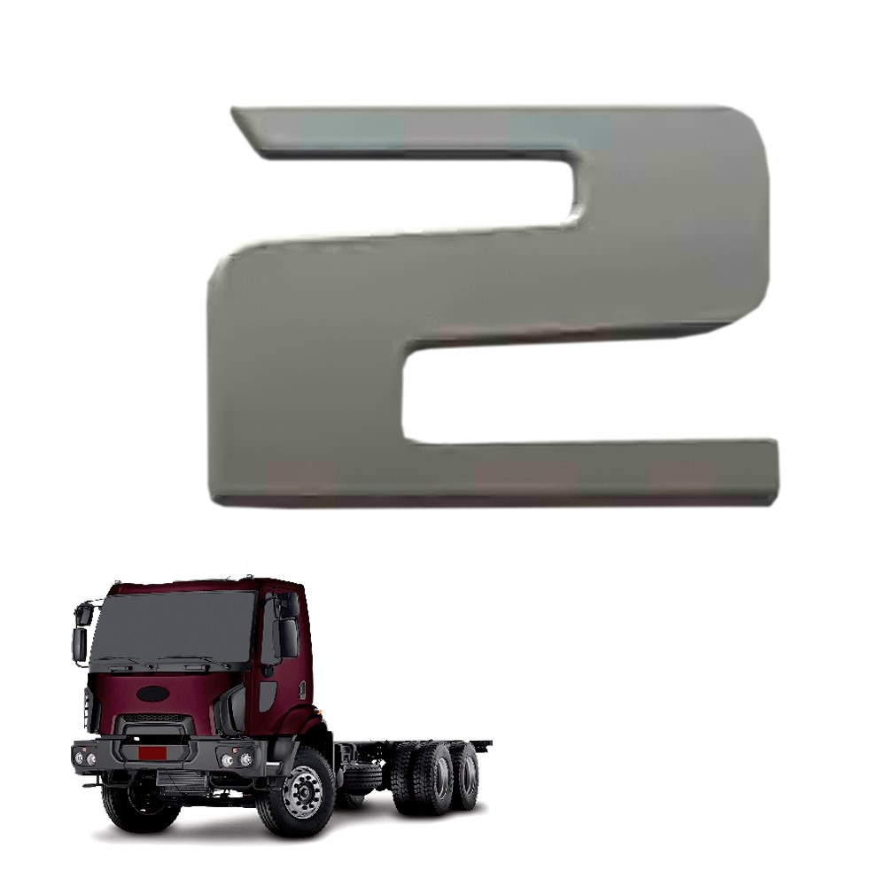 Emblema Numerico Caminhão Ford Cargo Após 2011 - Numero 2 Emblema Numerico Caminhão Ford Cargo Após 2011 - Numero 2