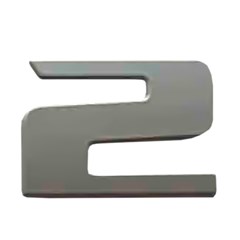 Emblema Numerico Caminhão Ford Cargo Após 2011 - Numero 2 Emblema Numerico Caminhão Ford Cargo Após 2011 - Numero 2