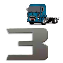 Emblema Numerico Caminhão Ford Cargo Após 2011 - Numero 3 Emblema Numerico Caminhão Ford Cargo Após 2011 - Numero 3