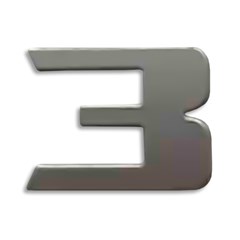 Emblema Numerico Caminhão Ford Cargo Após 2011 - Numero 3 Emblema Numerico Caminhão Ford Cargo Após 2011 - Numero 3