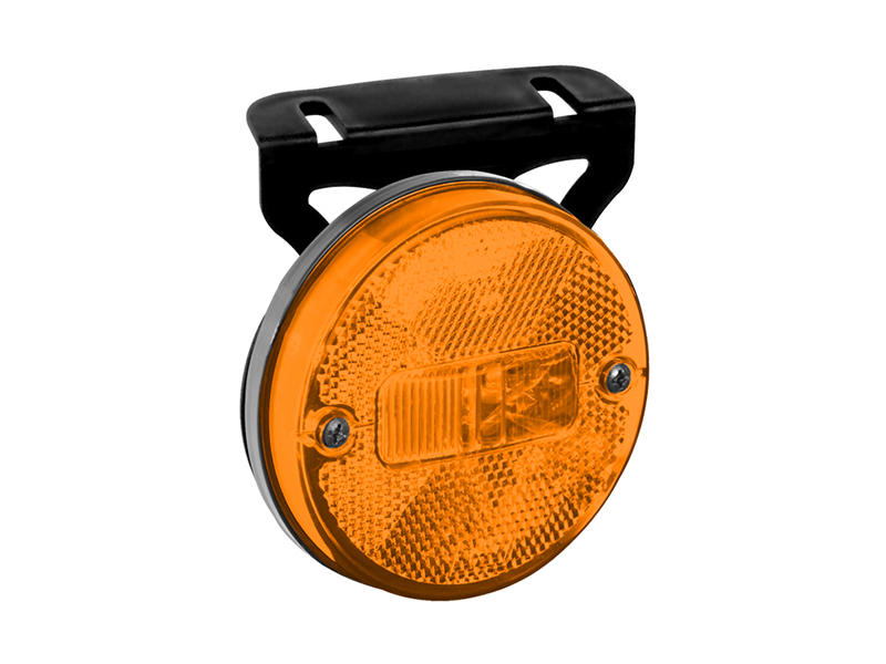 Lanterna Lateral Carreta Modelo Guerra LED com Suporte - Amarela Bi-Volt GF