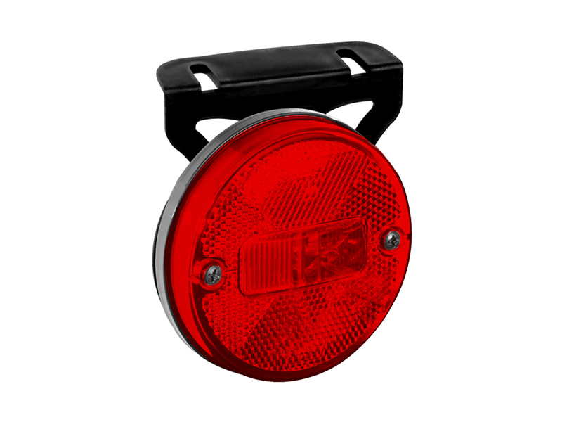 Lanterna Lateral Carreta Modelo Guerra LED com Suporte - Vermelha Bi-Volt GF