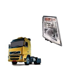 Farol Principal Caminhão Volvo FH Após 2010 LED Lado Direito - Nino