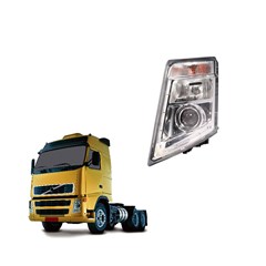 Farol Principal Caminhão Volvo FH Após 2010 LED Lado Esquerdo - Nino