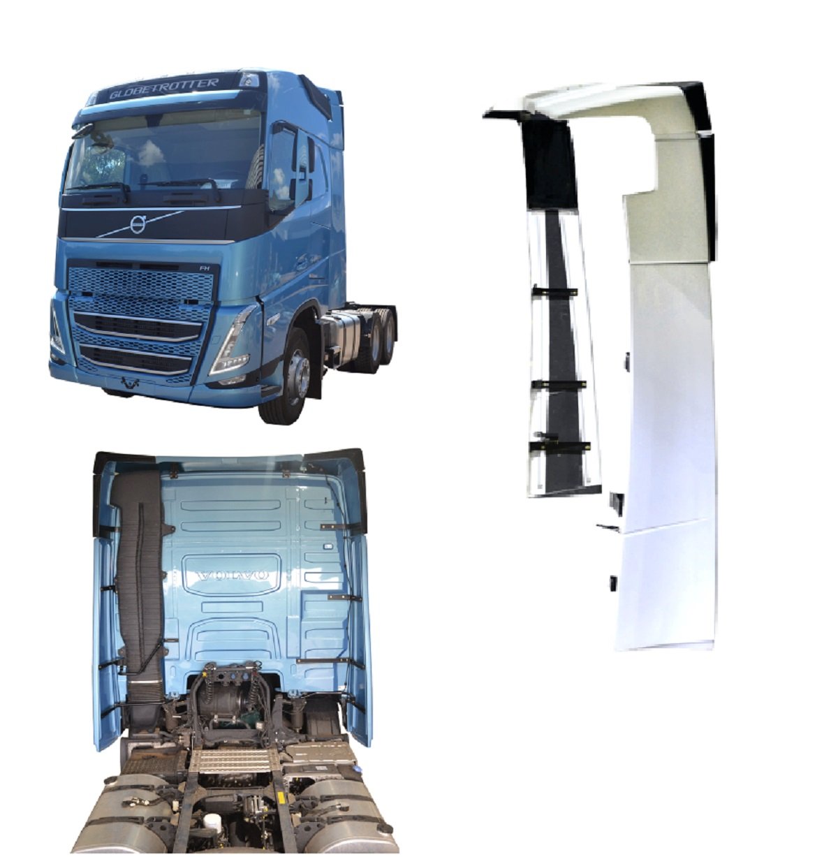 Lateral Cegonheiro Caminhão Volvo FH Após 2015 Com Teto