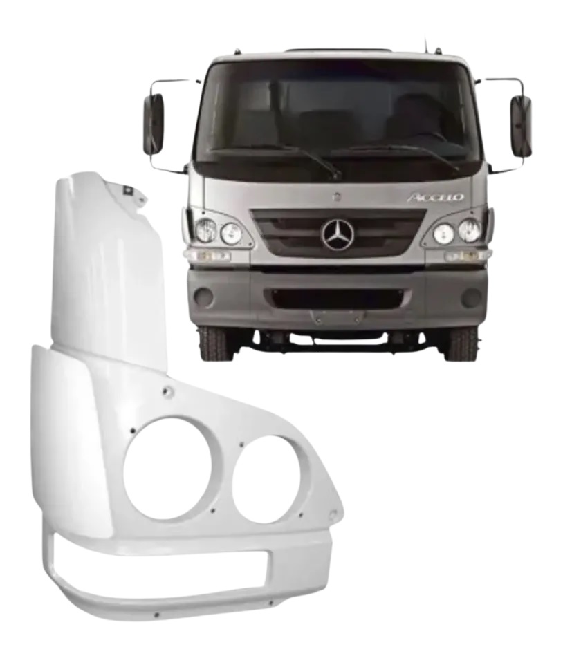 Moldura Farol Caminhão Mercedes-Benz Accelo Lado Direito