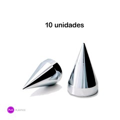 Kit 10 Capa Porca Cromada Americana - 30mm