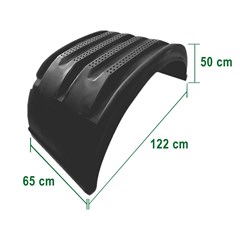 Par Paralama Carreta Randon Bi-Trem Até 2007 e Adaptações Par Paralama Carreta Randon Bi-Trem Até 2007 e Adaptações