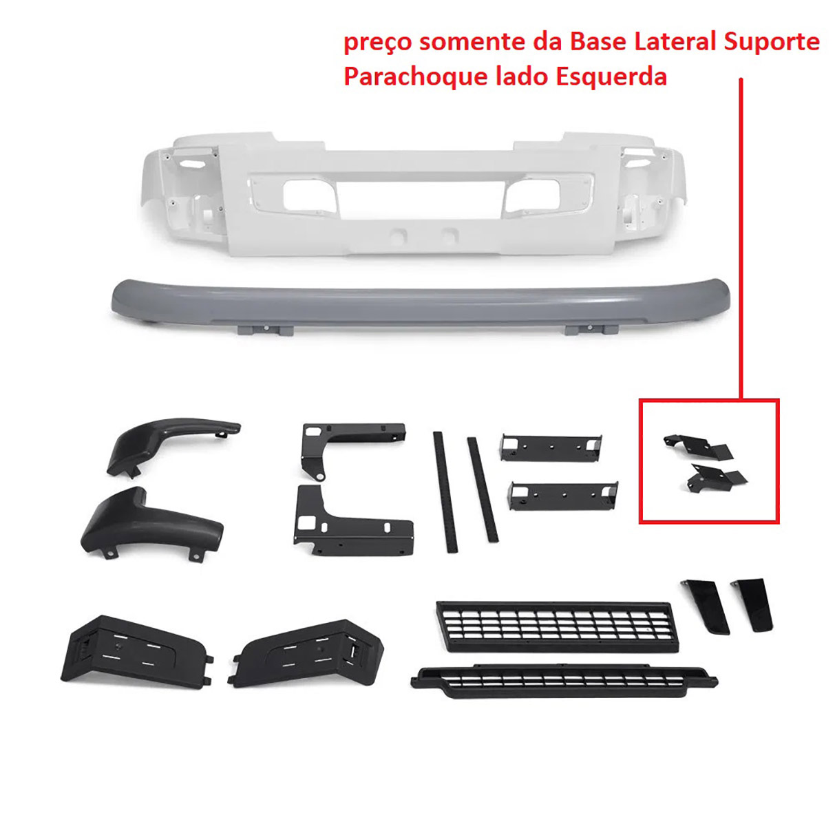 Base Lateral Suporte Parachoque Vl VM 270 2007/ Esquerdo - 20737975