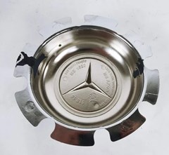 Aplique Cromado Tampa Cubo Dianteiro Caminhão Mercedes-Benz Axor