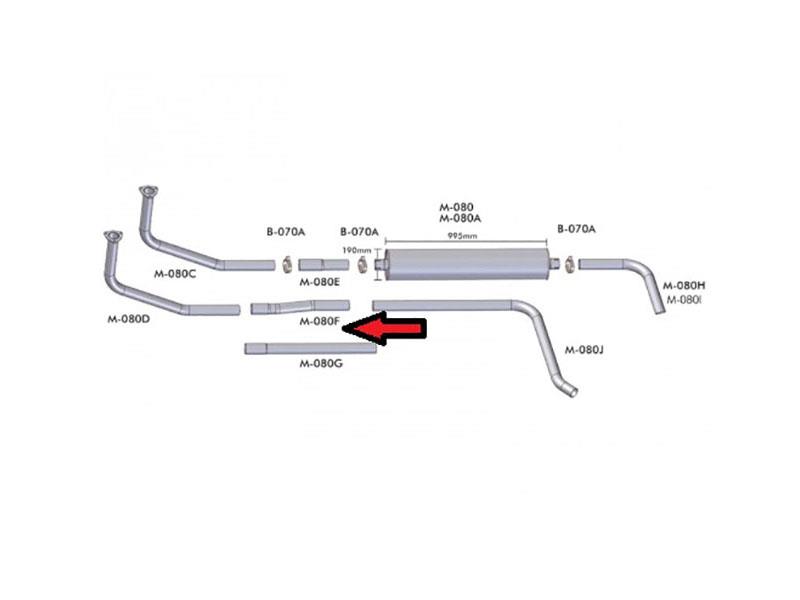 Tubo Intermediario Caminhão Mercedes-Benz 1113 Medio Aspirado 2.12 Polegadas
