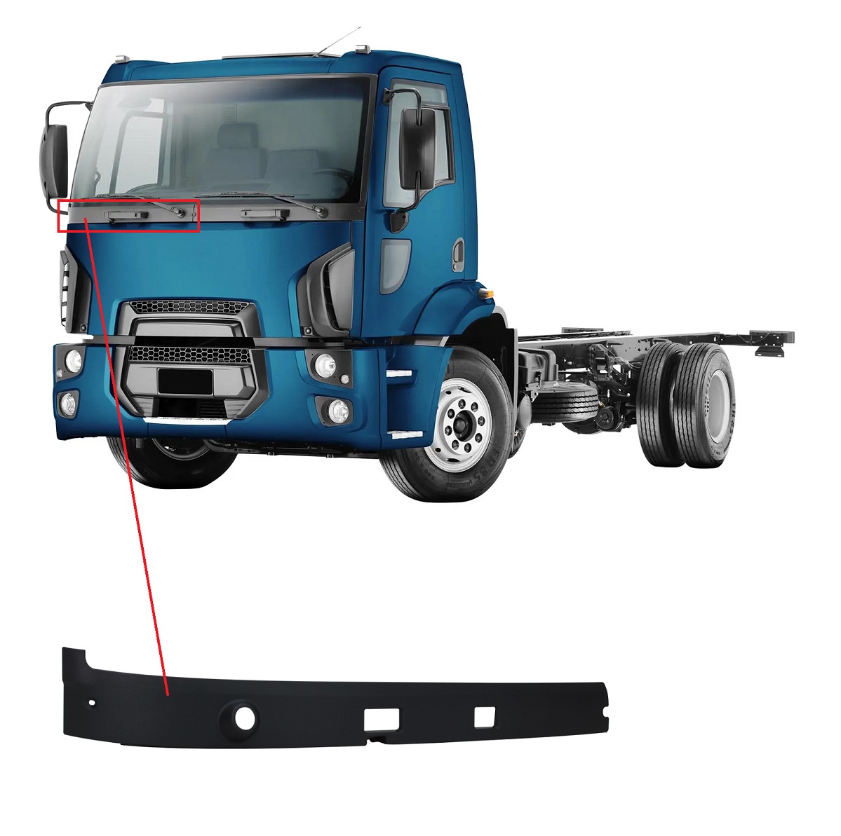 Fecho Grade Capo Caminhão Scania Série 4, Série 5 Superior LD - 1902356