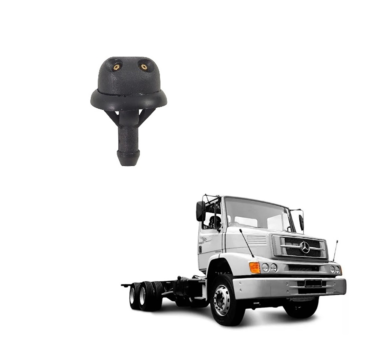 Brucutu Limpador Caminhão Mercedes-Benz 1618 1620 - Esguincho