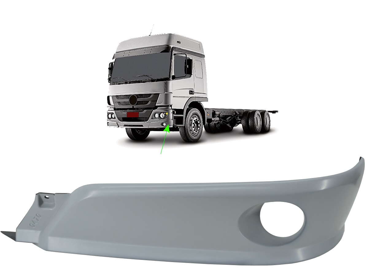 Spoler Caminhaõ Mercedes-Benz Atego Após 2012 (Modelo Original) Lado Esquerdo - 9588850325