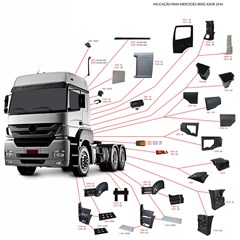 Estribo Pisar Caminhão Mercedes-Benz Axor Após 2013 Superior Direito ou Esquerdo - 9586660928