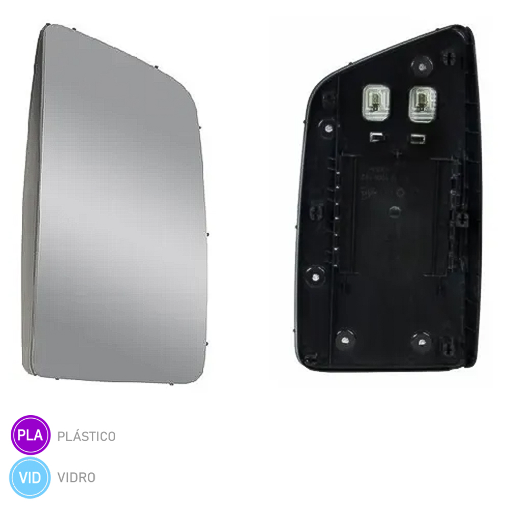 Vidro Retrovisor Caminhão Volvo FH Após 2015 Com Desembaçador Lado Direito