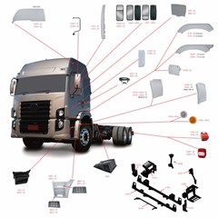 Estribo Caminhão Volkswagen Constellation Após 2006 (2 Degraus) Lado Direito RTM - 2S282164