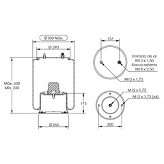 Mola Suspensao Carreta Noma Sem Base - 950371 Mola Suspensao Carreta Noma Sem Base - 950371