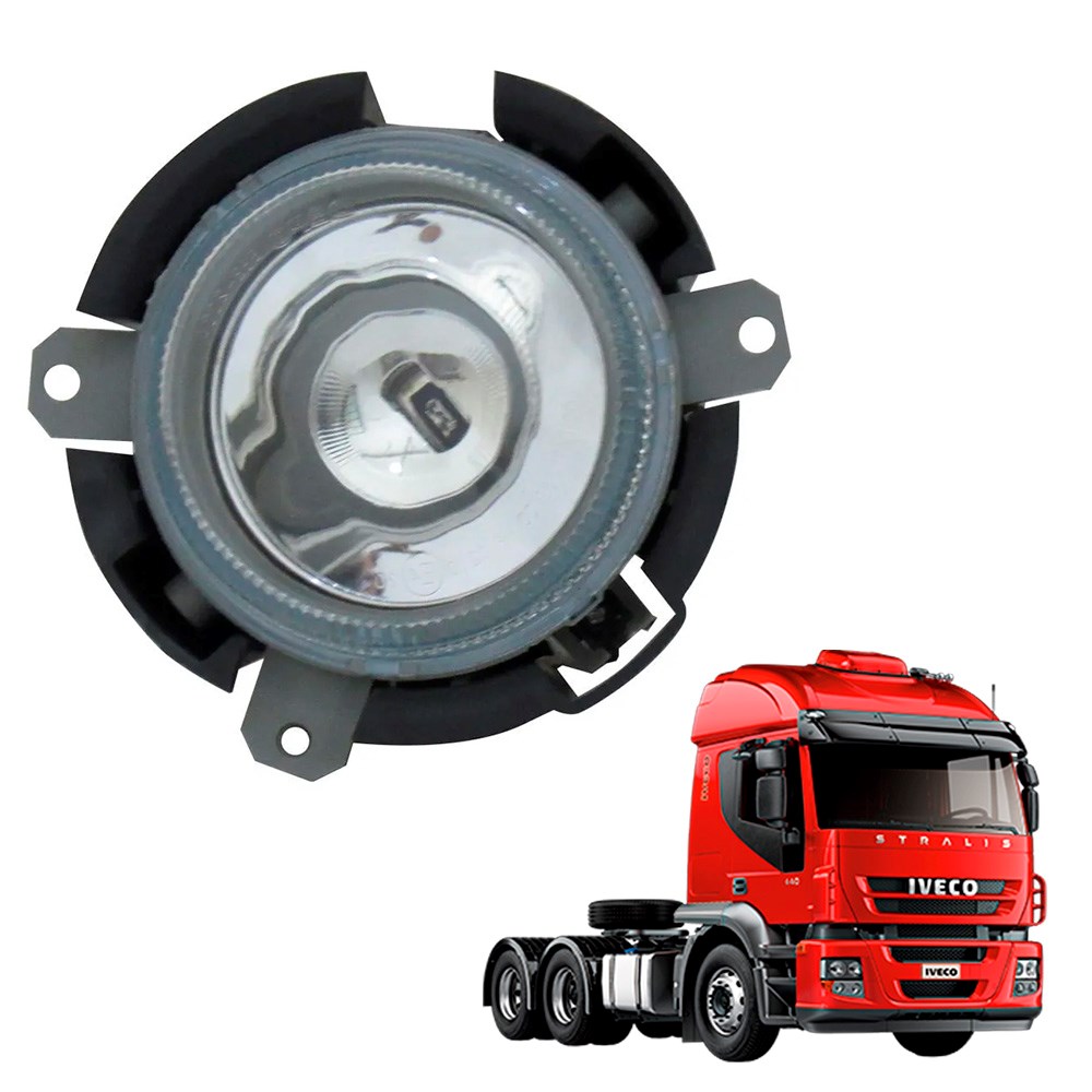 Farol Auxiliar Caminhão Iveco Stralis HD 2006 a 2007 Direito/ Esquerdo Farol Auxiliar Caminhão Iveco Stralis HD 2006 a 2007 Direito/ Esquerdo