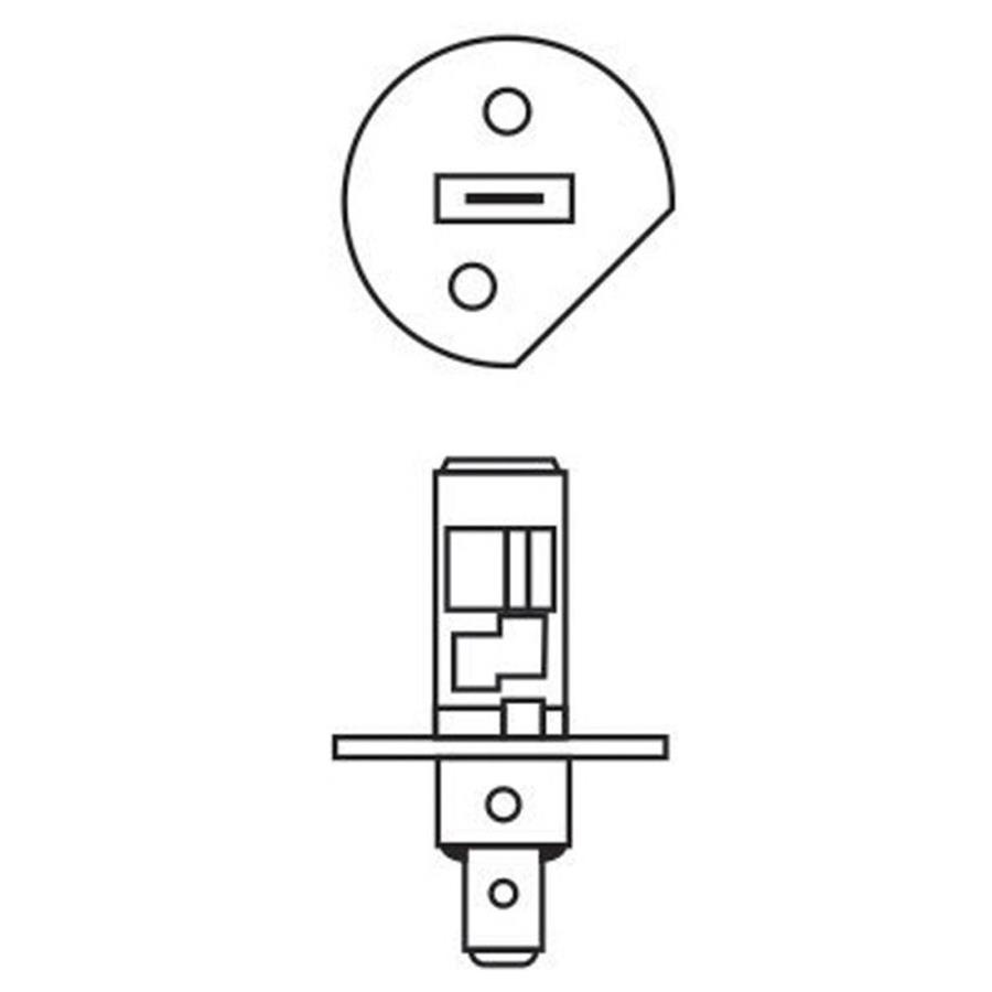 Lampada Iodo H-1 24V 70 Watts   Gauss (caixa com 10)