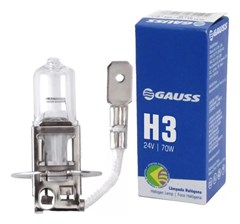 Lampada Iodo H-3 24V 70 Watts - Gauss (caixa com 10)