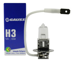 Lampada Iodo H-3 12V 55 Watts - Gauss (caixa com 10)