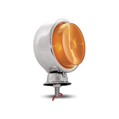 Lanterna Maria Bojuda Cromada Amarelo (Foguinho) - Pradolux