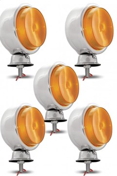 Lanterna Maria Bojuda Cromada Amarelo (Foguinho) - Pradolux