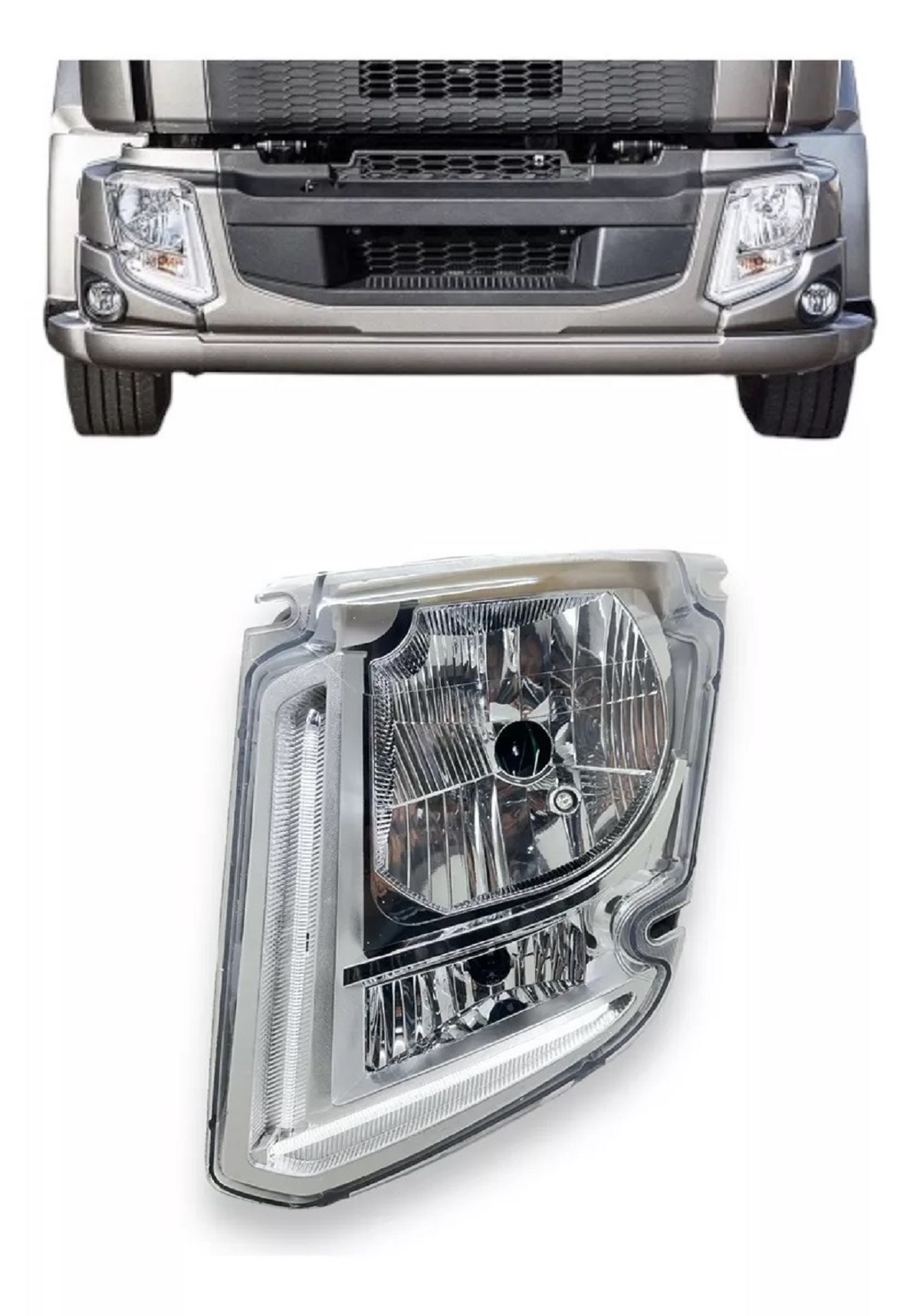 Farol Principal Caminhão Volvo VM Após 2014 LED Lado Esquerdo - 82526640