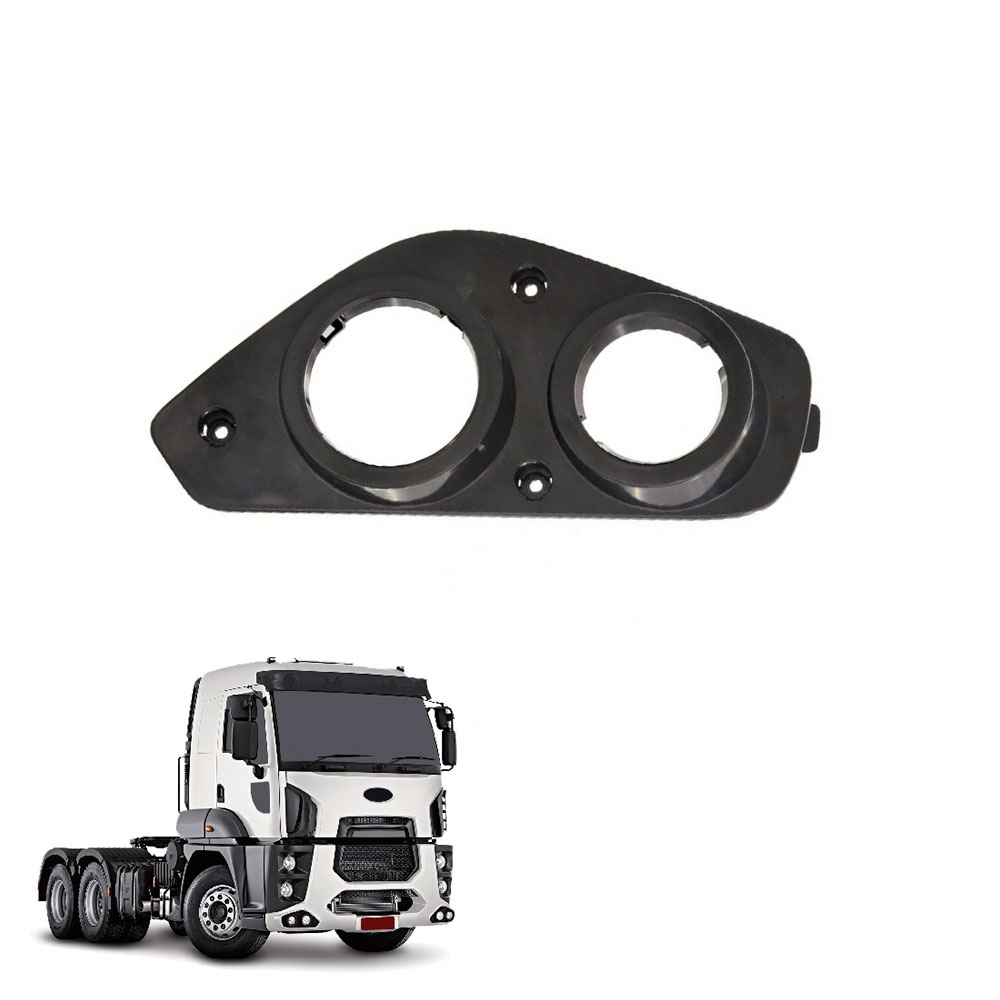 Moldura Farol Auxiliar Caminhão Ford Cargo 2842 Após 2011 Lado Esquerdo -DC4612K361BAZXE