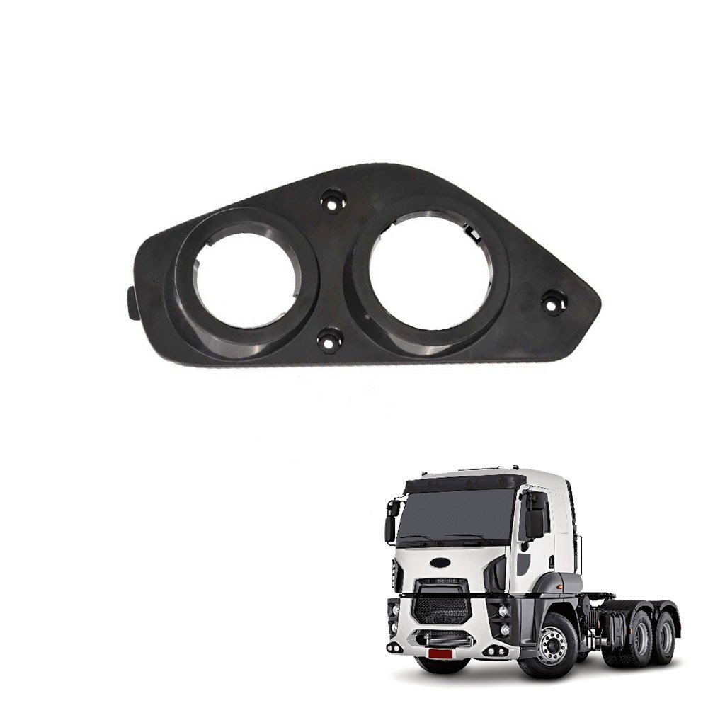 Moldura Farol Auxiliar Caminhão Ford Cargo 2842 Após 2011 Lado Direito - DC4612K360BAZXE Moldura Farol Auxiliar Caminhão Ford Cargo 2842 Após 2011 Lado Direito - DC4612K360BAZXE