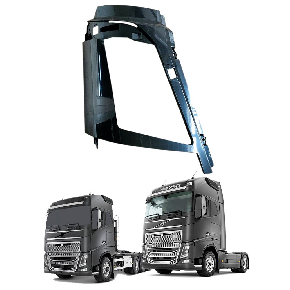 Moldura Farol Caminhão Volvo FH Após 2015 (Capa) Lado Direito - 21874457/ 82884032 Moldura Farol Caminhão Volvo FH Após 2015 (Capa) Lado Direito - 21874457/ 82884032