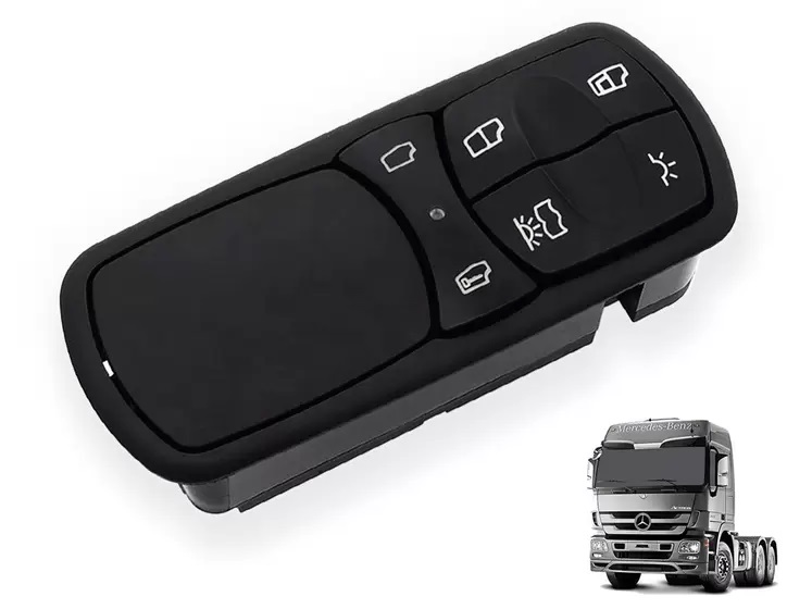 Botao Vidro Eletrico Caminhao Mercedes-Benz Actros Lado Direito (Simples) - 9438200097