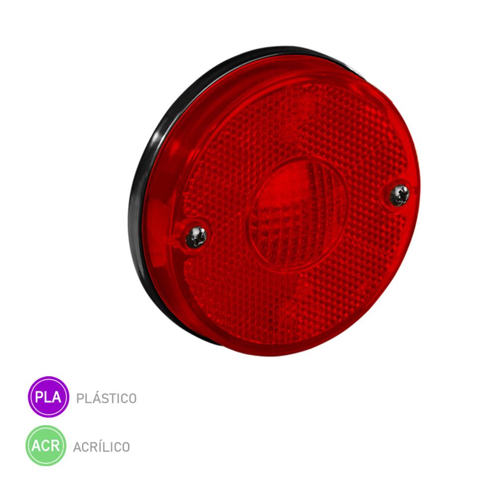 Lanterna Lateral Carreta Modelo Novo - Vermelha GF