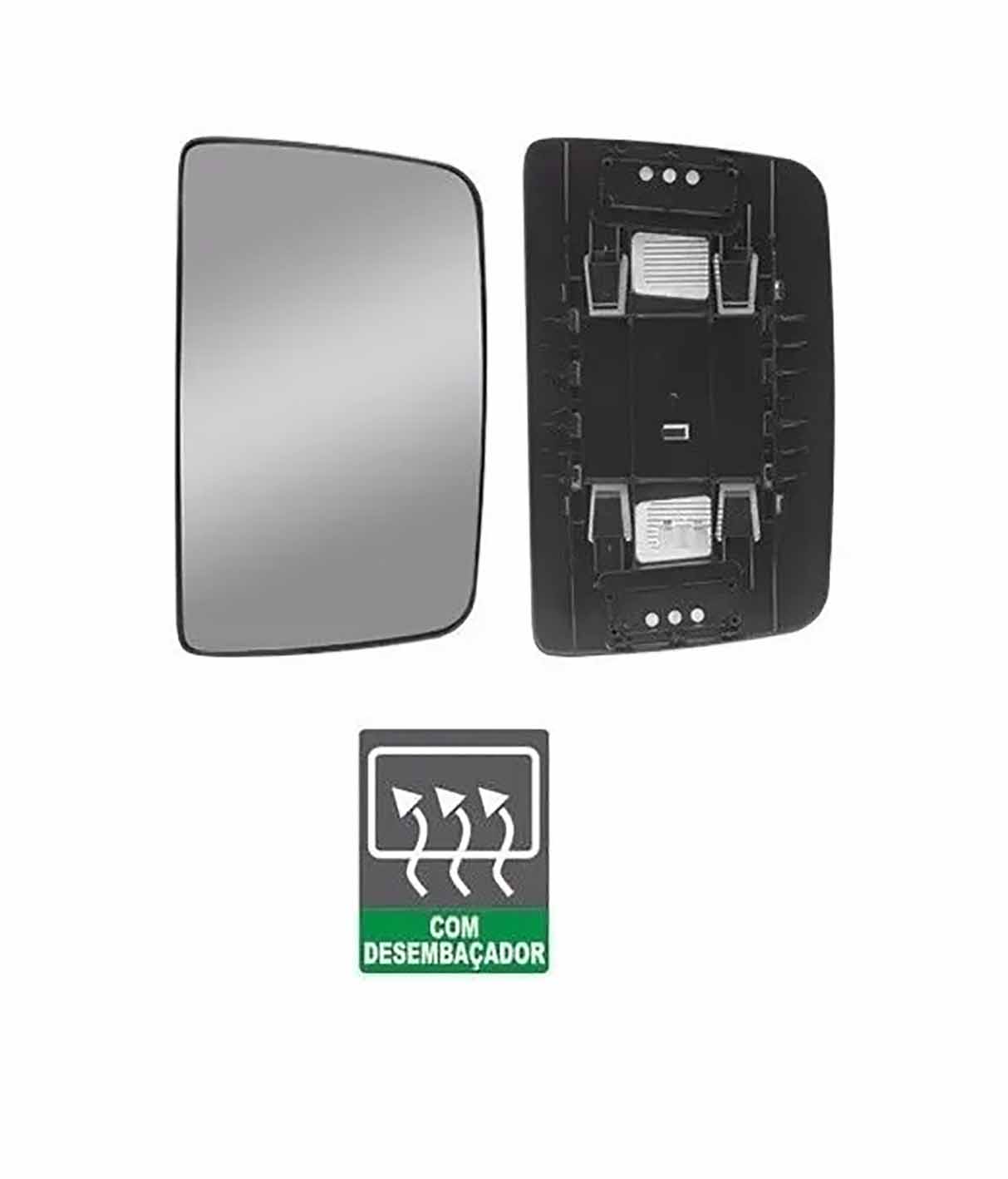 Vidro Retrovisor Caminhão Volvo VM Após 2003 Com Desembaçador