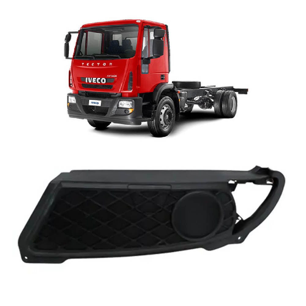 Moldura Farol Auxiliar Caminhão Iveco Tector Lado Esquerdo