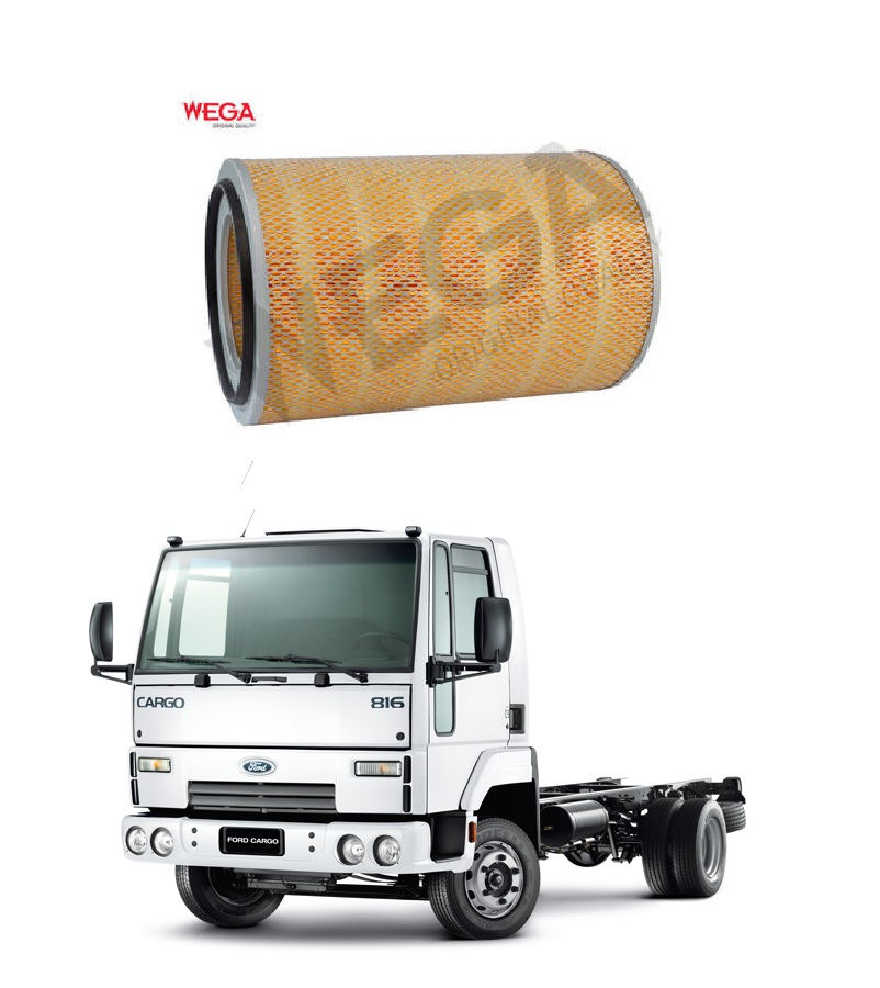 Filtro Ar Caminhão  Ford Cargo, Volkswagem 1988 a 2002