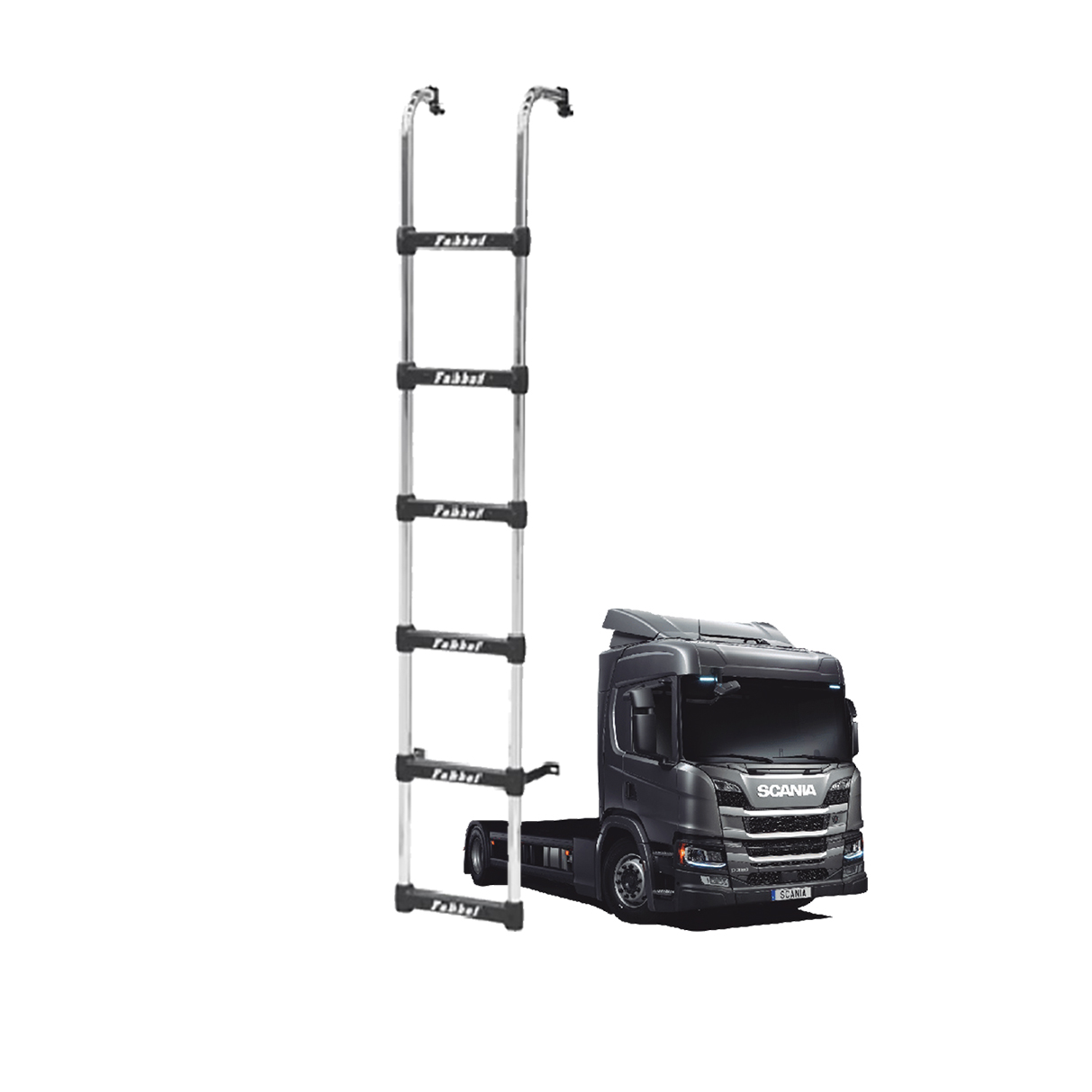 Escada Traseira Caminhão Scania 124 Série 7 NTG Após 2019 - Longa