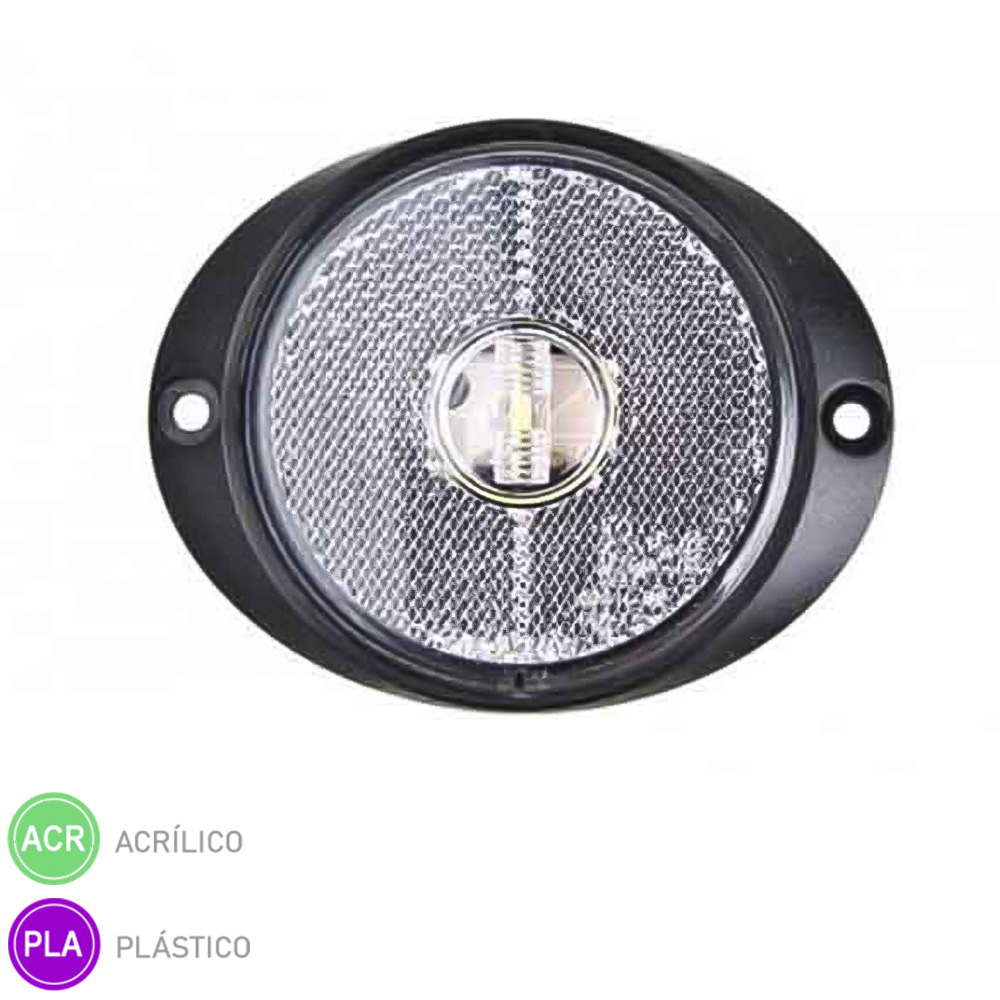 Lanterna Lateral Carreta Randon 2011 LED Bi-Volt - Cristal - Com Suporte 210103269