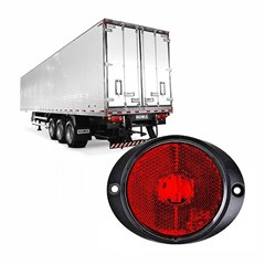 Lanterna Lateral Carreta Randon 2011 LED Bi-Volt - Vermelha