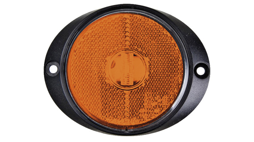Lanterna Lateral Carreta Randon 2011 LED Bi-Volt - Amarela - Com Suporte 210103269