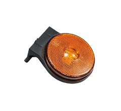 Lanterna Lateral Carreta Randon LED (65mm) Com Suporte - Amarela