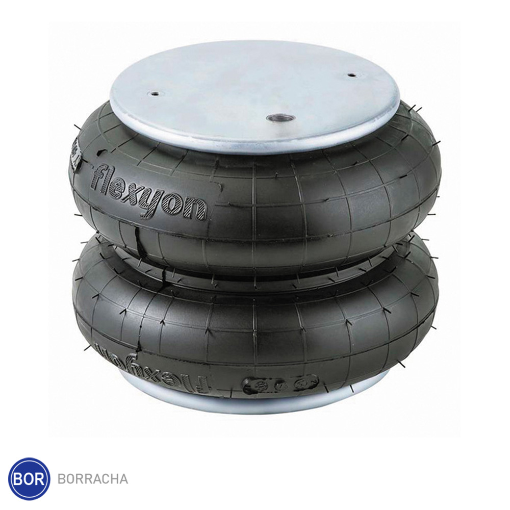 Mola Fole Suspensão Eixo Facchini, Randon - 2 Gomos (Com Base e Bolsa) - 308501711 / 950257