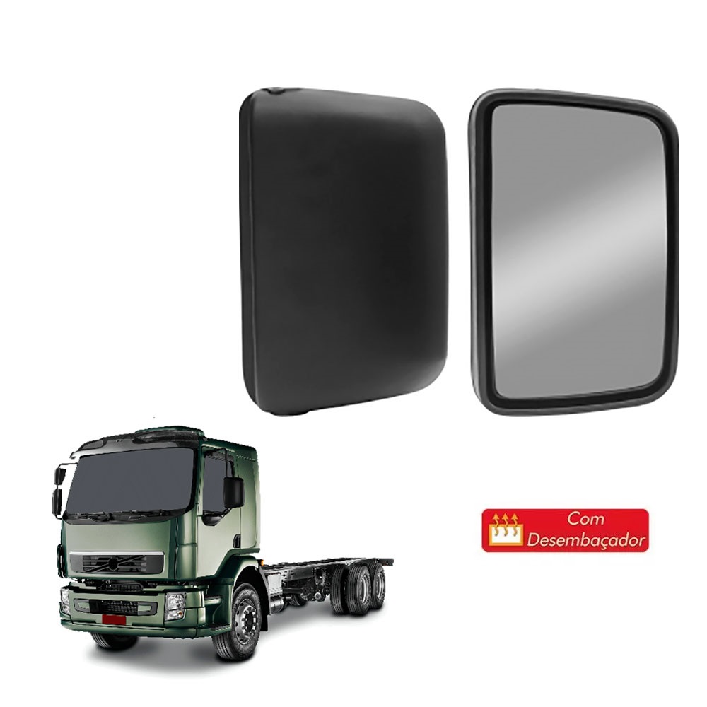Espelho Retrovisor Caminhão Volvo VM Após 2006 Com Desembaçador Espelho Retrovisor Caminhão Volvo VM Após 2006 Com Desembaçador