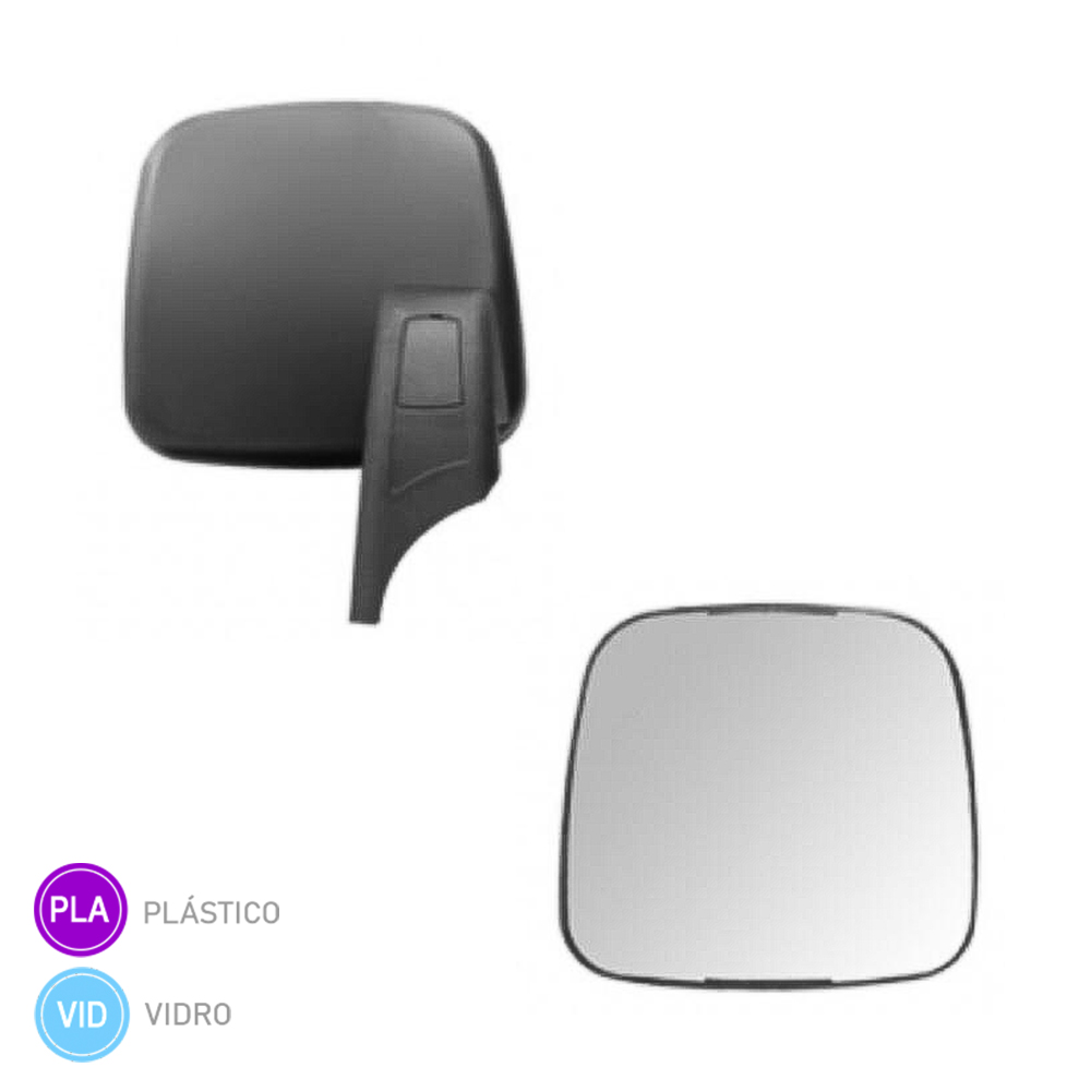 Espelho Retrovisor Auxiliar Sc 124 Serie 5 com Desembacador Direito - 1749710