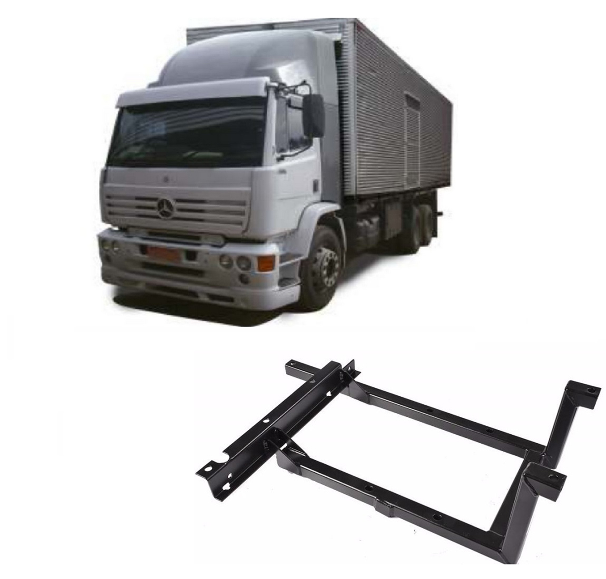 Suporte Estribo Caminhão Mercedes-Benz 1720 Lado Esquerdo- 6936600614 Suporte Estribo Caminhão Mercedes-Benz 1720 Lado Esquerdo- 6936600614