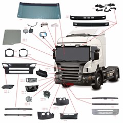 Tela Grade Superior Caminhão Scania Série 5 P Canto Direito - 1466035 Tela Grade Superior Caminhão Scania Série 5 P Canto Direito - 1466035