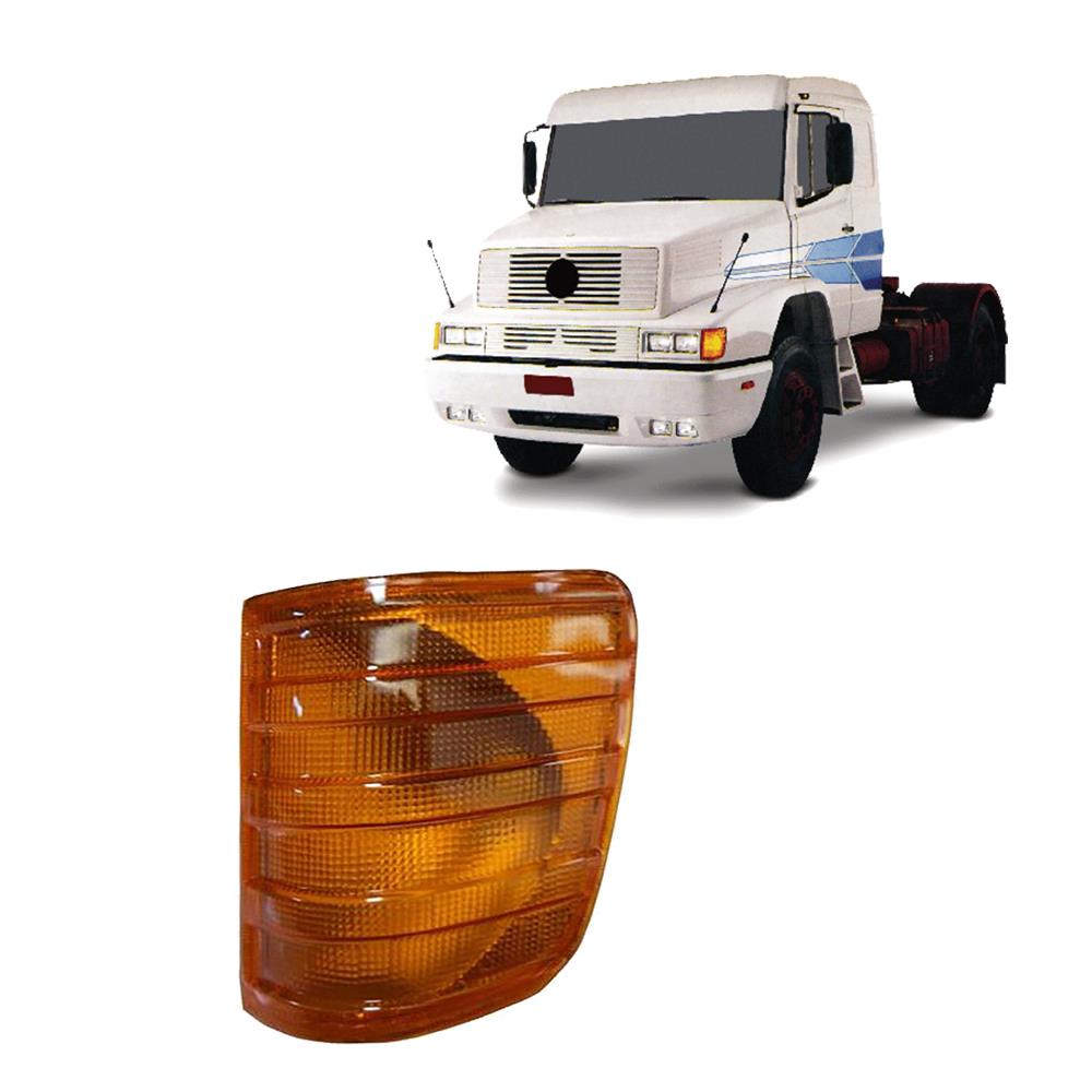 Lanterna Seta Caminhão Mercedes-Benz 1618, 1935 Após 1989 Lado Esquerdo - Laranja Lanterna Seta Caminhão Mercedes-Benz 1618, 1935 Após 1989 Lado Esquerdo - Laranja