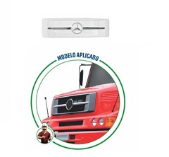 Grade Frontal Caminhão Mercedes-Benz 1938-LS Após 2000 Com Estrela + Friso Cromado - 6968807085