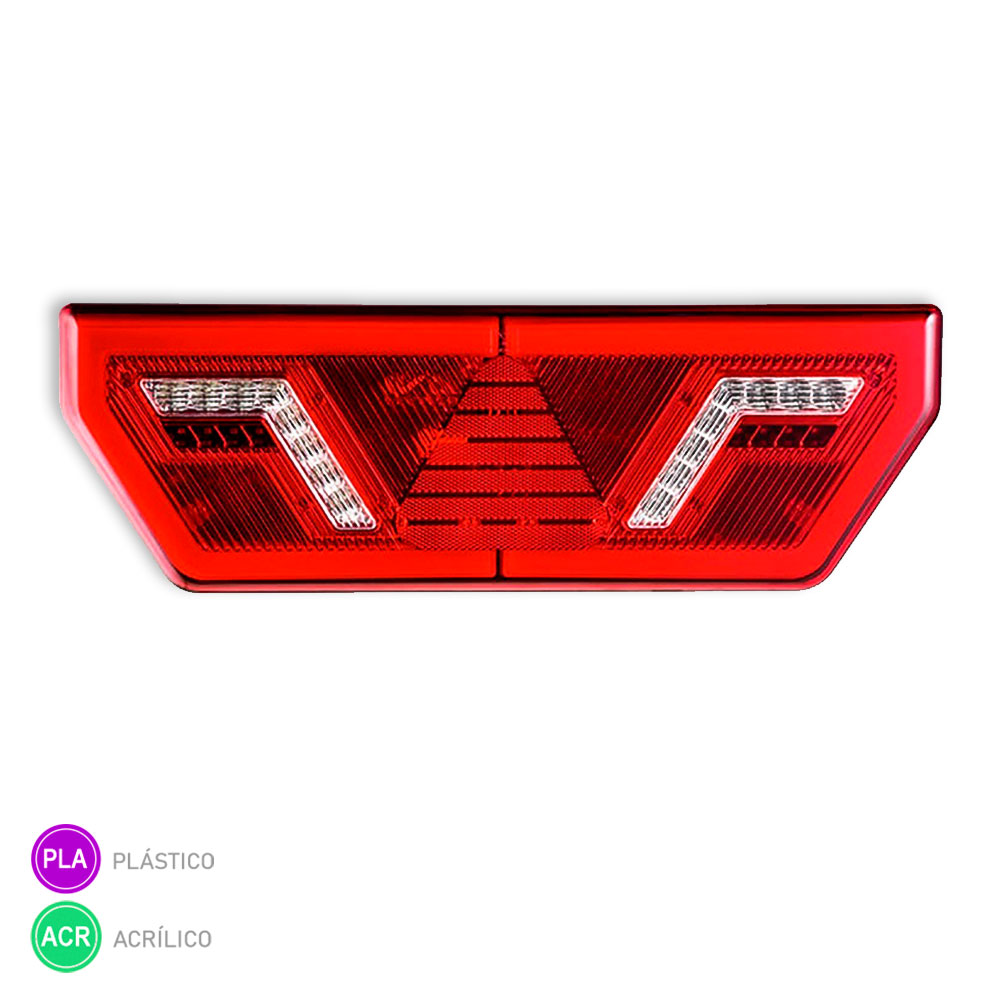 Lanterna Carreta Guerra Após 2015 LED 24V - Lado Esquerdo